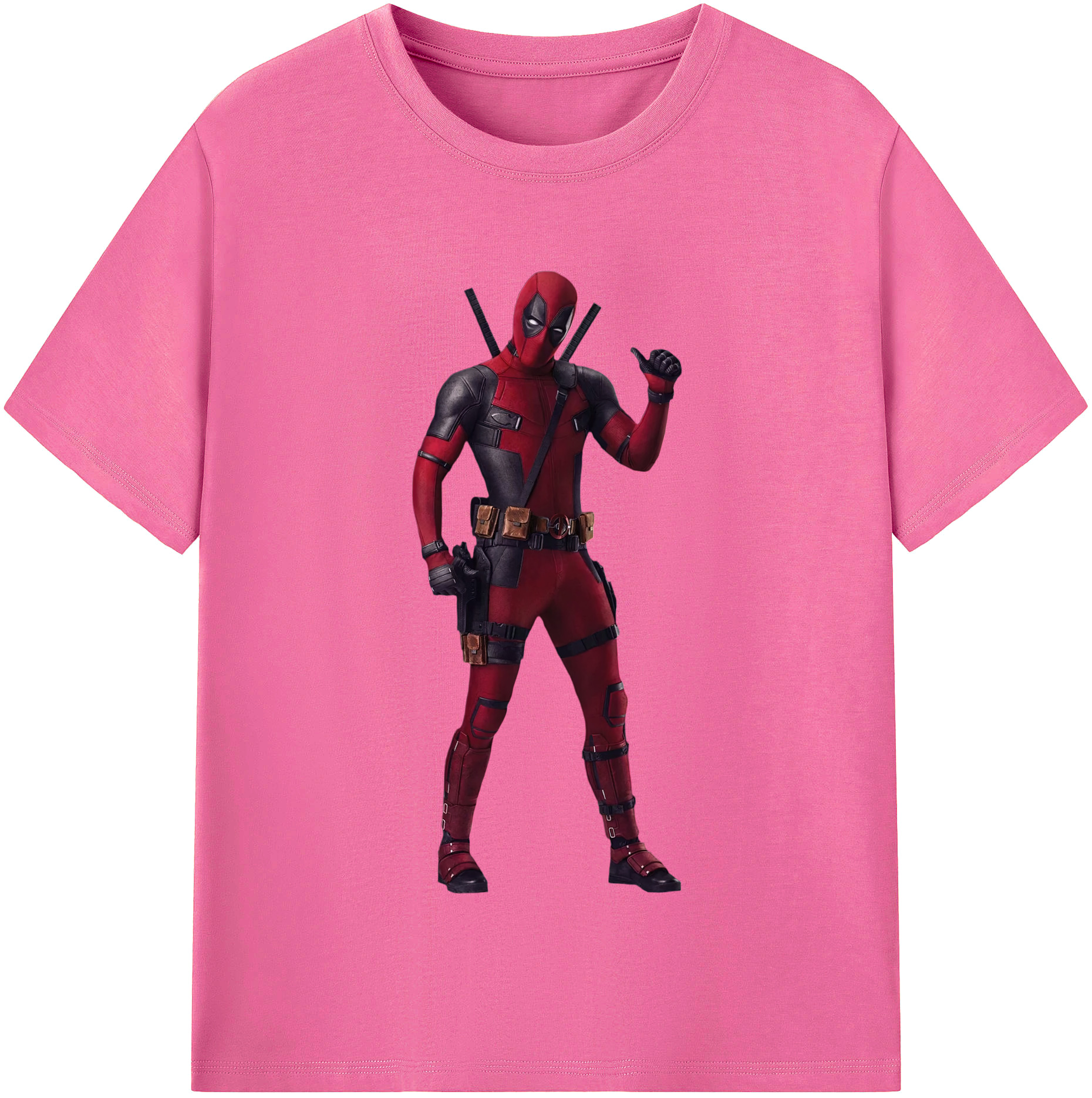 （画像用） Deadpool デッドプール レディースカジュアルプリントTシャツ（綿100％）